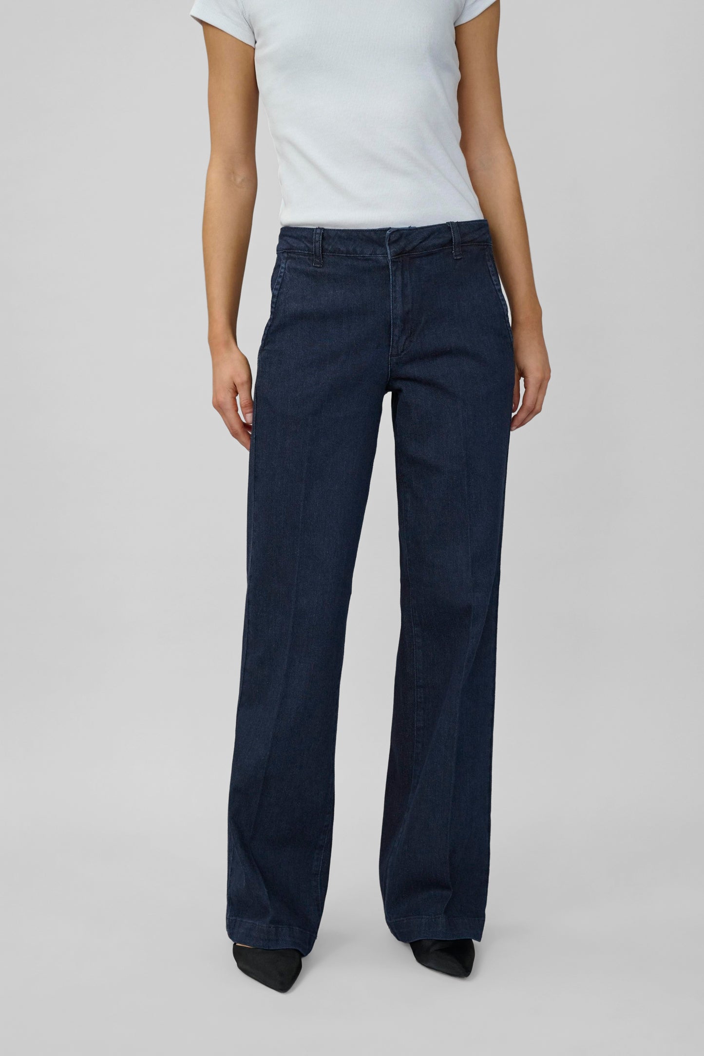 My Essential Wardrobe Lara Pants Dark Blue