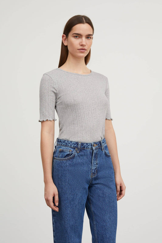 Skall Studio Edie Tee Grey Melange
