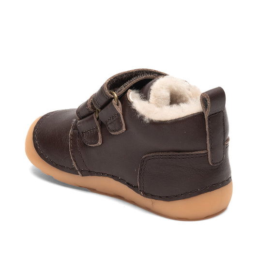 Bisgaard Barefoot First Step Shoe Fur Brown