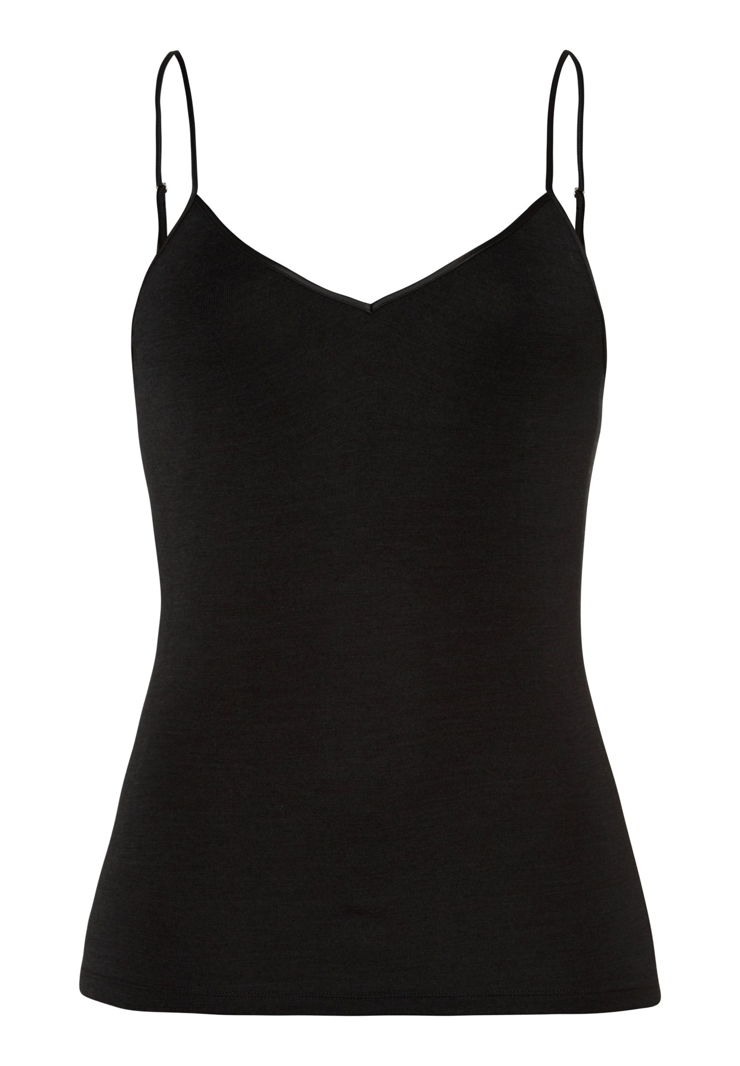 Hanro Woolen Silk Top Black
