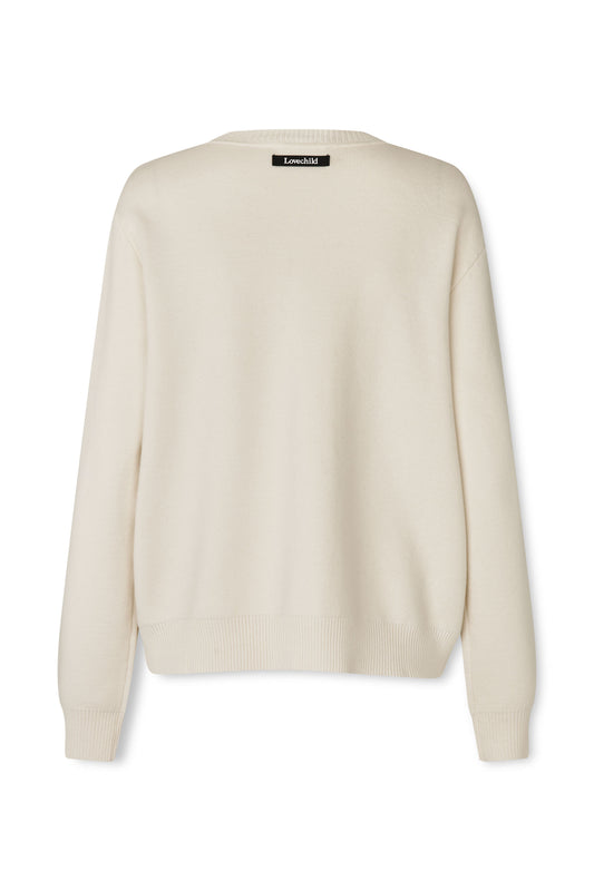 Lovechild Jasmine Cardigan Egret