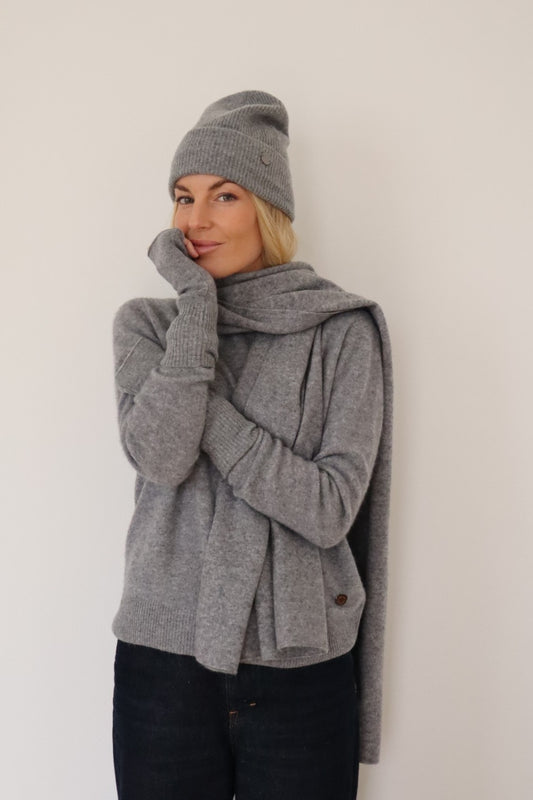 Beta Studios Glove Fingerless Grey