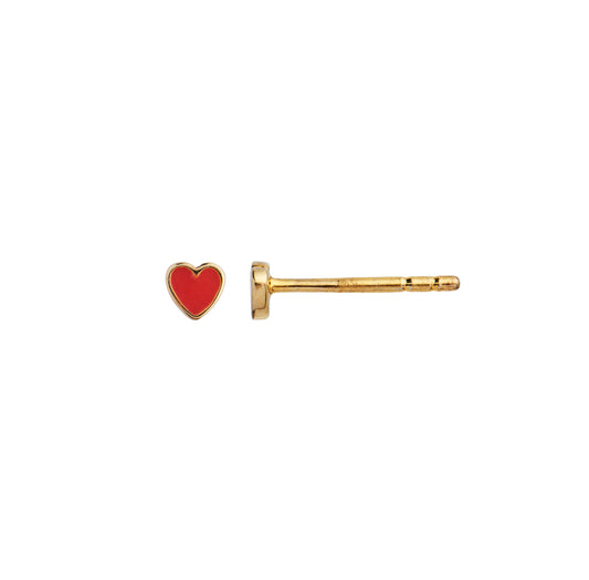 Stine A Petit Love Heart Red Coral