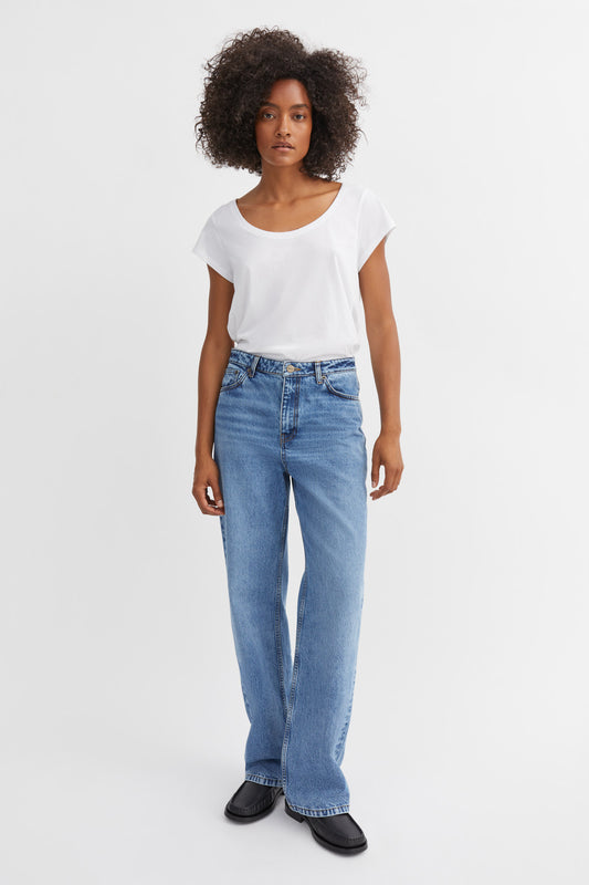 Skall Studio Maddy Straight Jeans Mid Blue