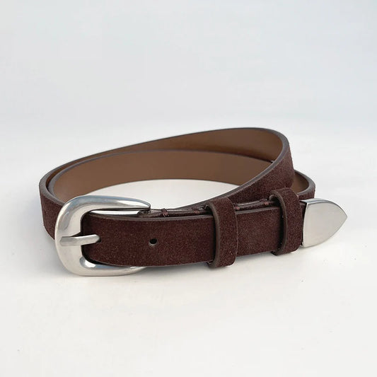 Plissé Cebello Belt Dark Brown