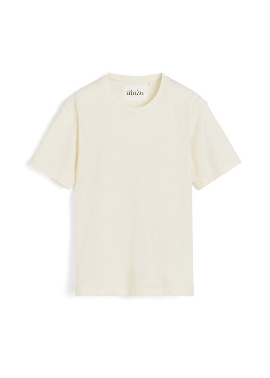 Aiayu Classic Circular Tee Pure Ecru